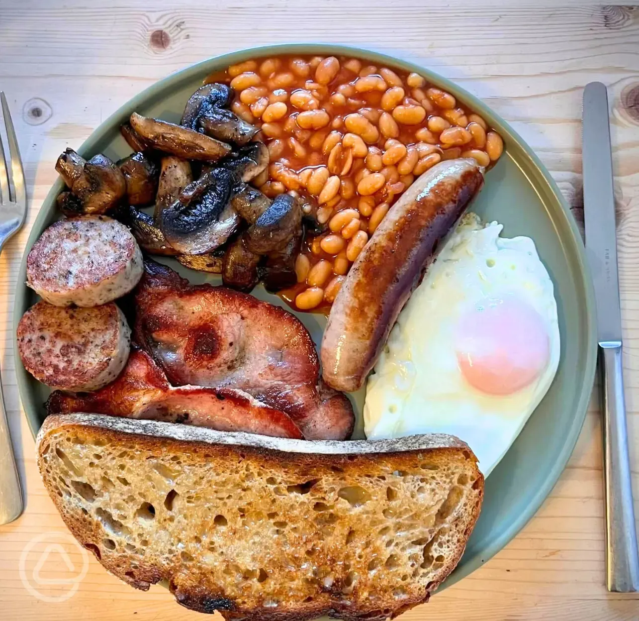 Breakfast from The Guardhouse - onsite cafe and restaurant
