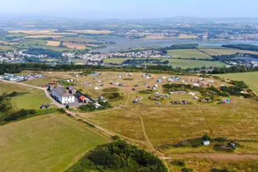Aerial of the campsite
