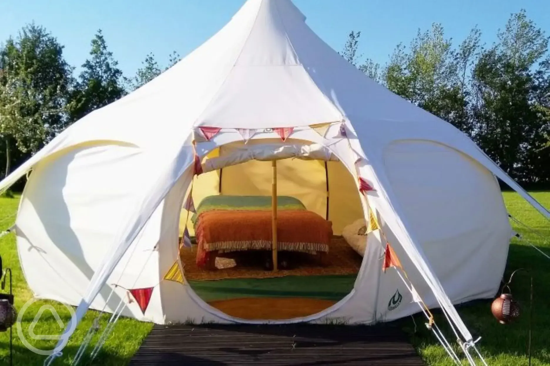 Our beautiful fully furnished Lotus Belle tent