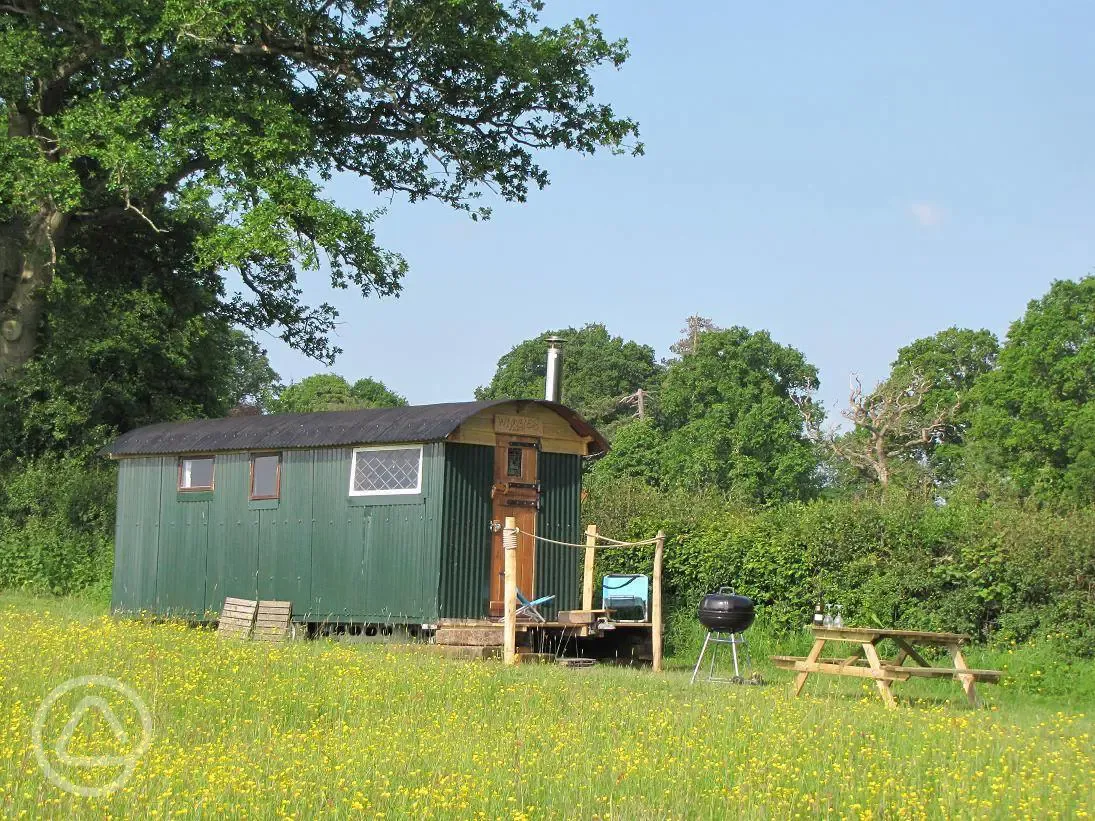 Shepherd's hut at Experience Sussex