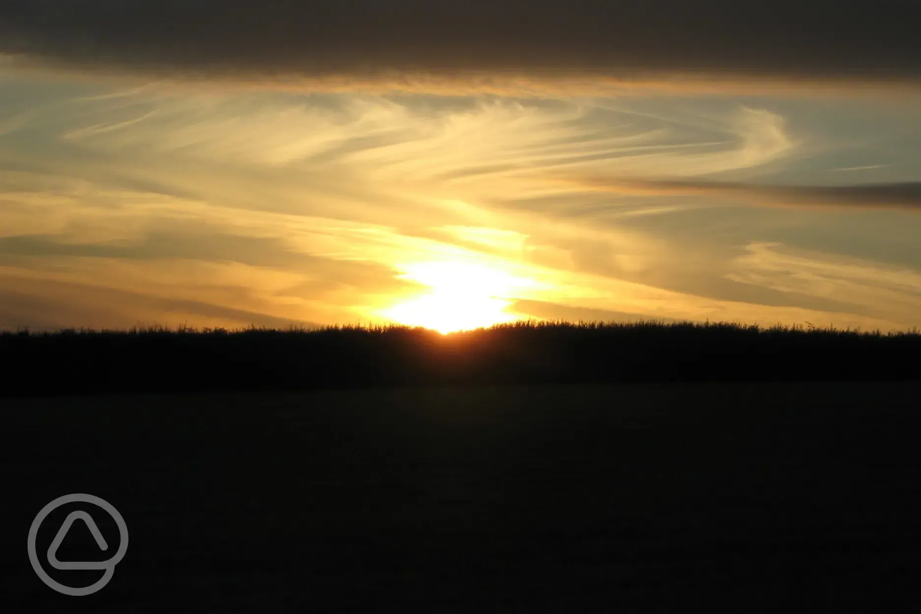 Sunset from site