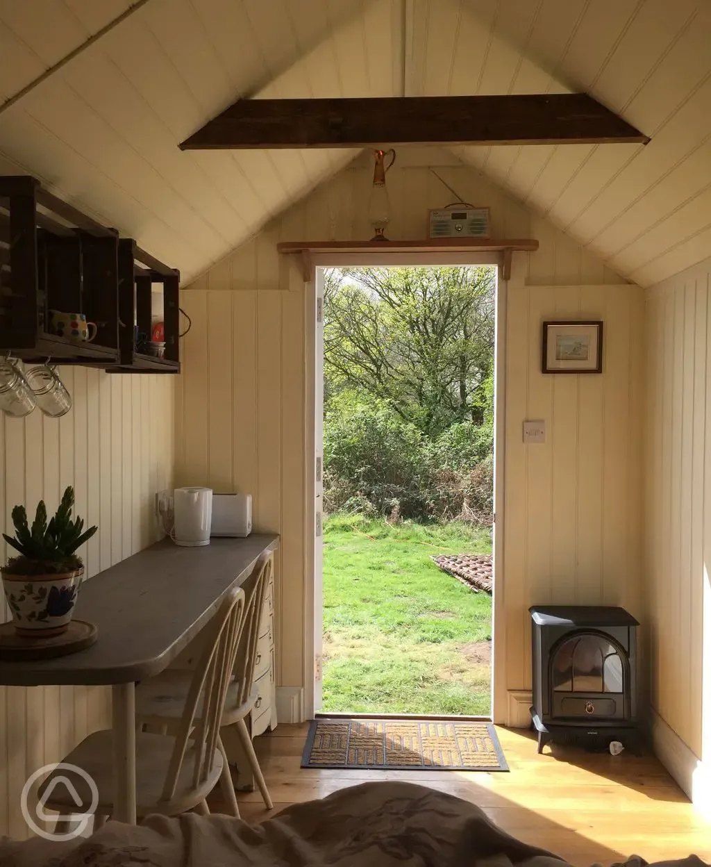 Inside Shepherd's Hut 