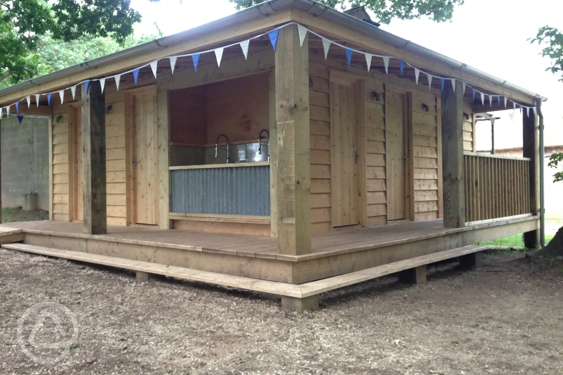 posh glamping toilets and showers norfolk