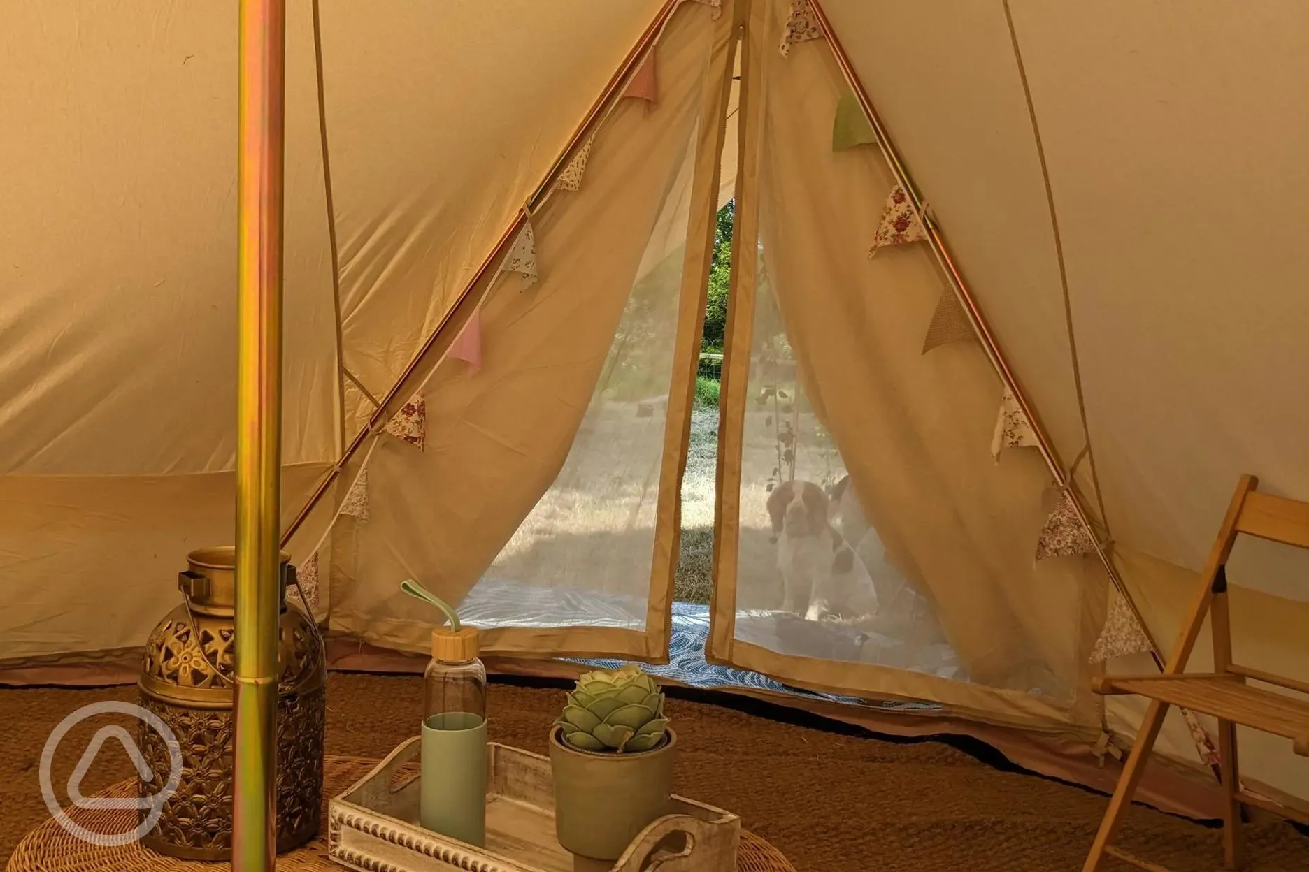 Bell tent interior