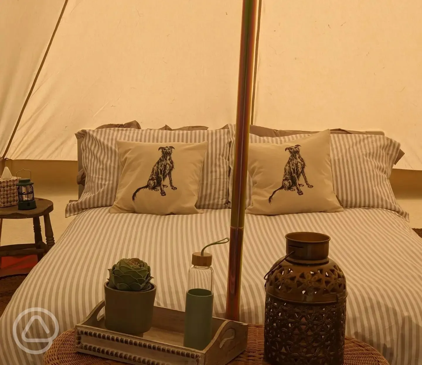 Bell tent interior