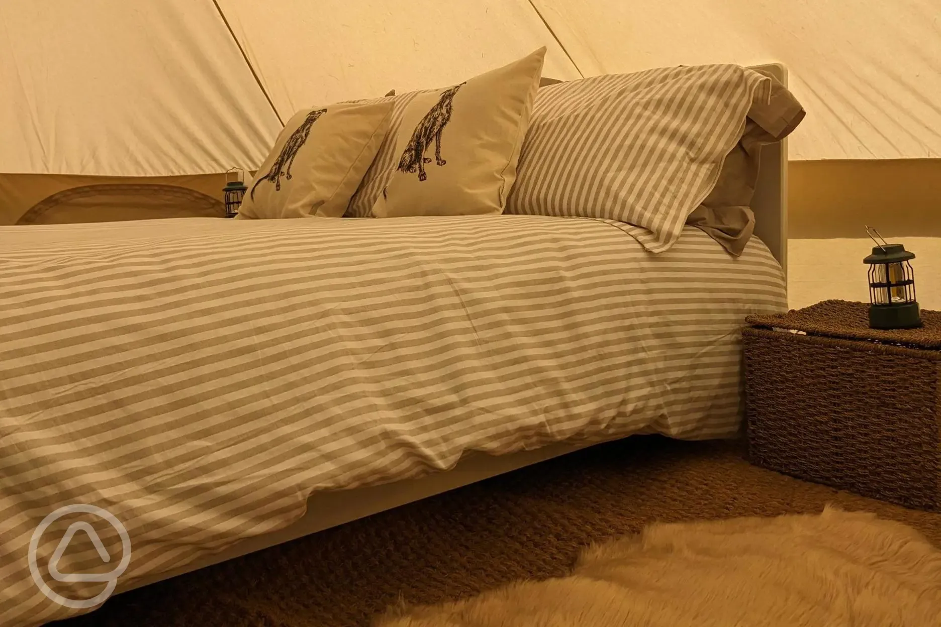 Bell tent interior