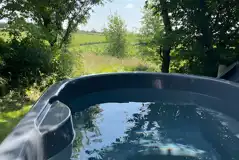 Ensuite electric grass campervan pitch with hot tub Ensuite electric grass campervan pitch with hot tub