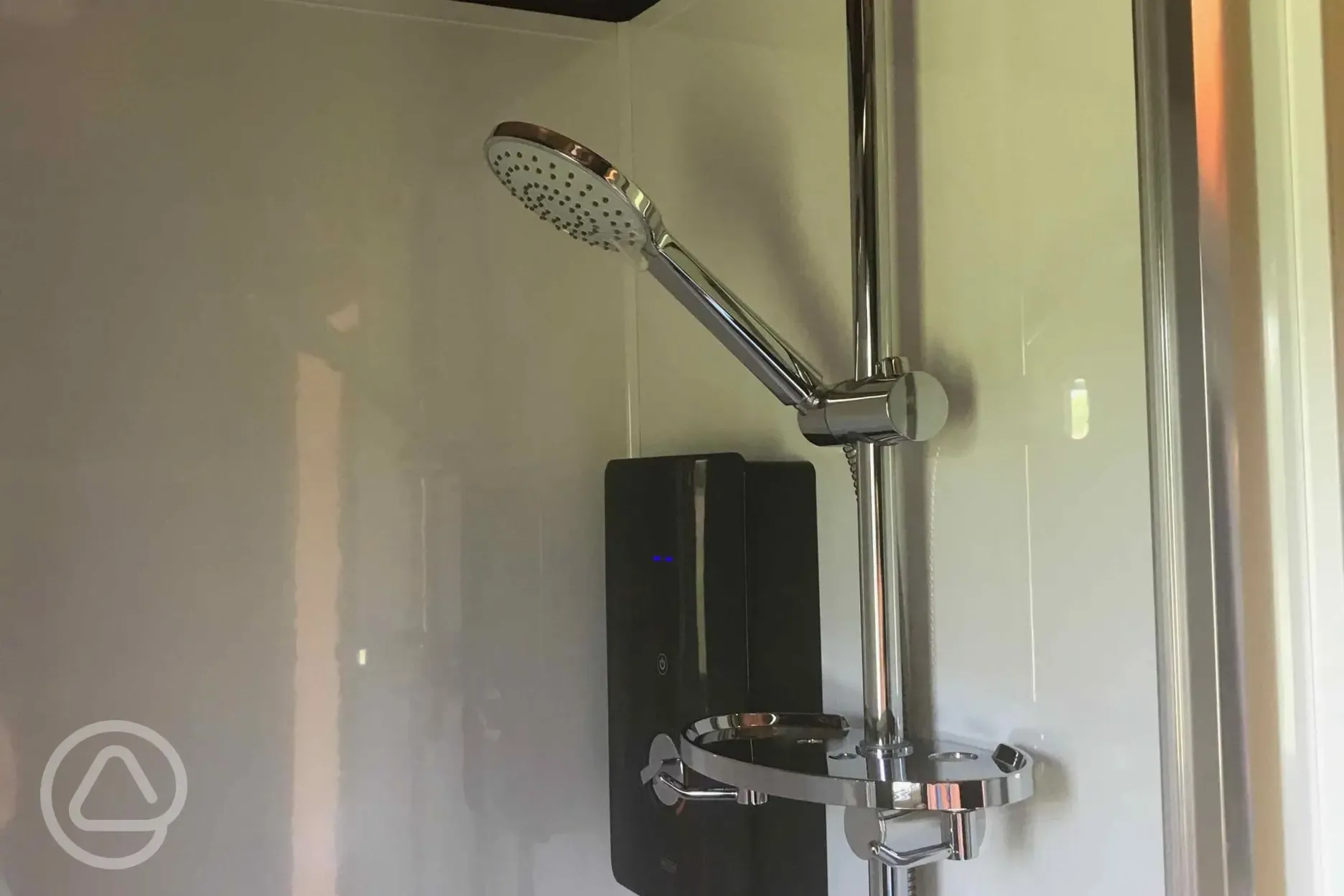 Astronomer shepherds hut ensuite bathroom