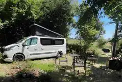 Ensuite electric grass campervan pitch with hot tub Ensuite electric grass campervan pitch with hot tub
