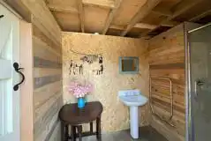 Ensuite electric grass campervan pitch with hot tub Ensuite electric grass campervan pitch with hot tub