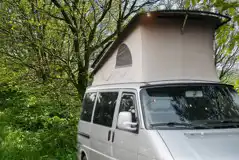 Hardstanding campervan pitch with hot tub