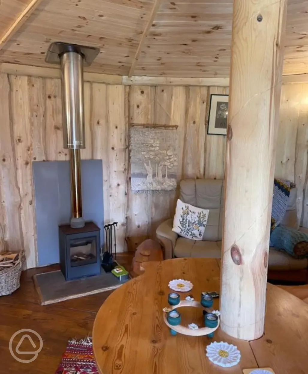  Daisy Roundhouse Yurt wood burner