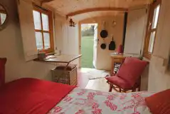 Shepherd's hut interior