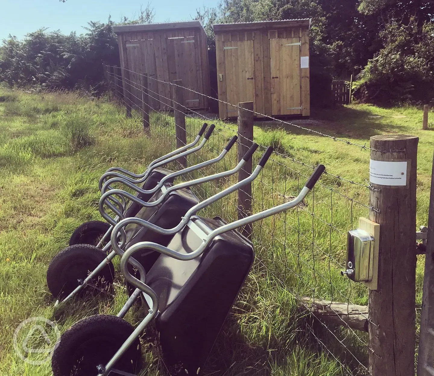 Wheelbarrows for carrying your personal belongings 