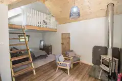 Tawny cabin interior