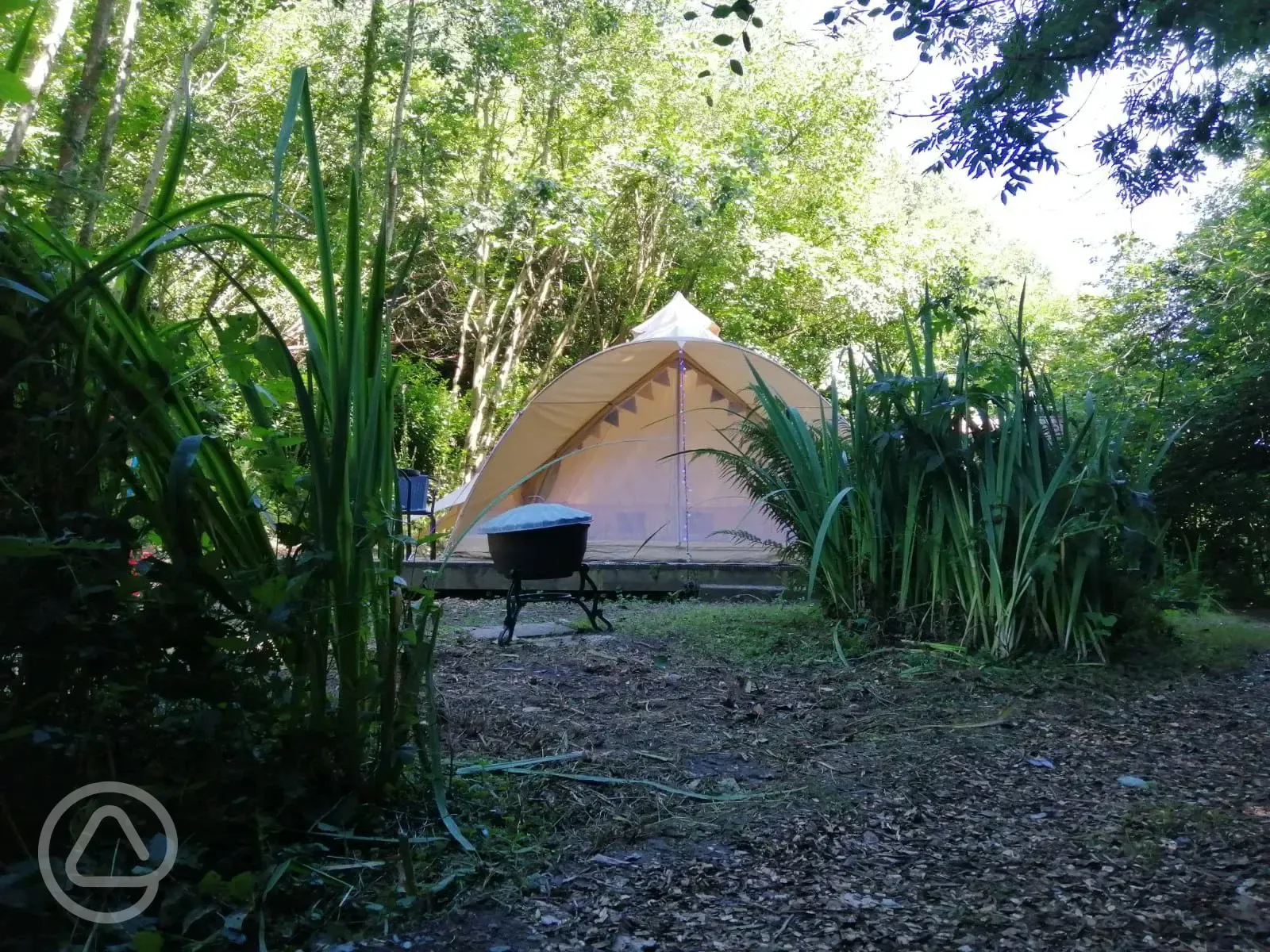 Bell tent setting