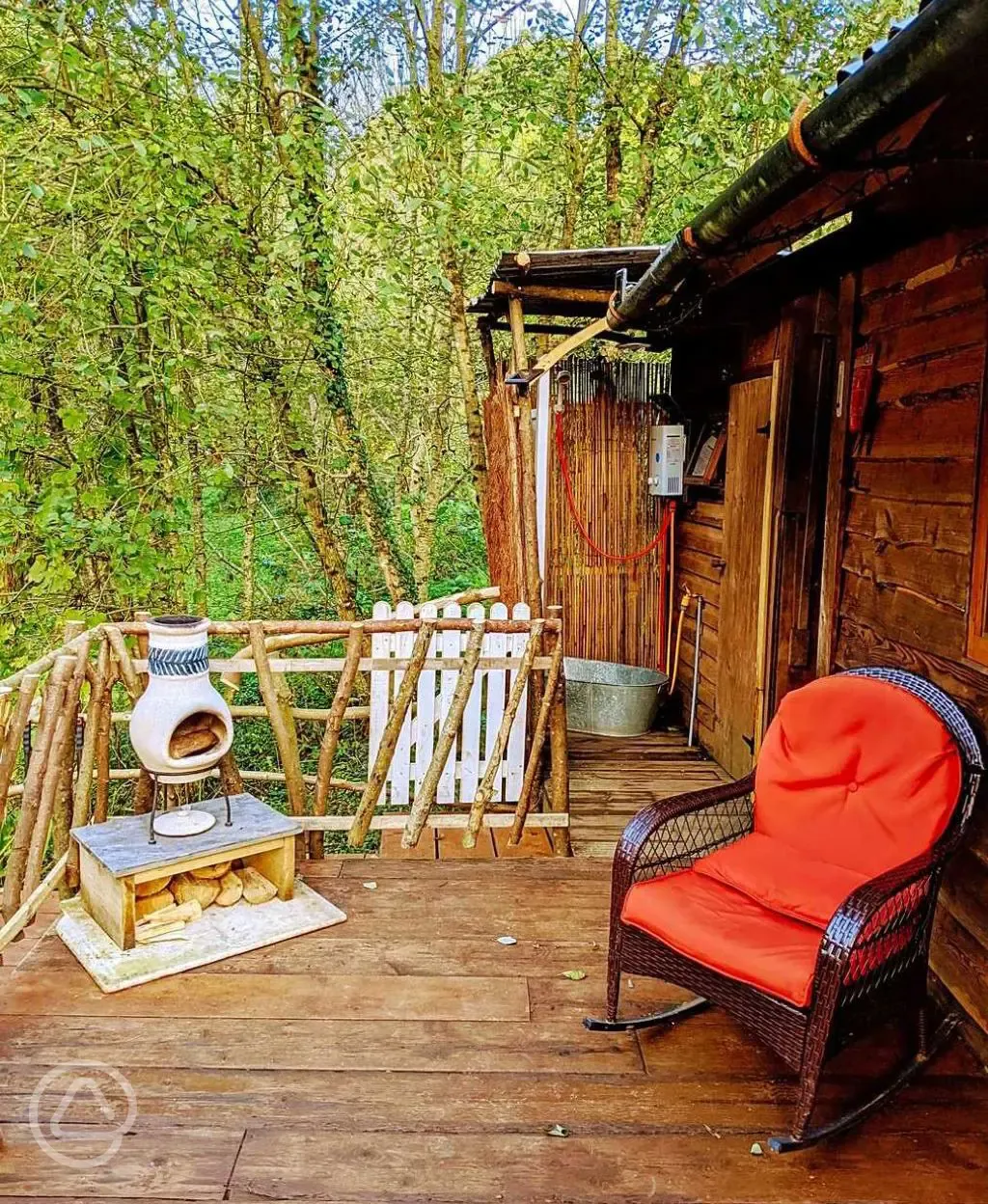 Barn Owl cabin decking area