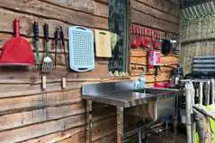 Barn Owl cabin kitchen