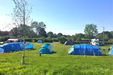 Camping field at Abbey Green Farm, Shropshire