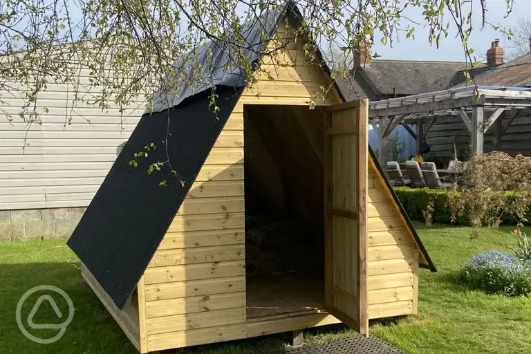 Orchard Hideaway glamping pod
