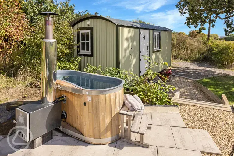 The Roost shepherd's hut