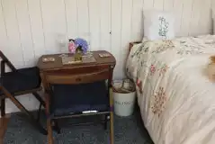 Forget Me Not shepherd's hut interior