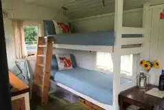 Forget Me Not shepherd's hut interior