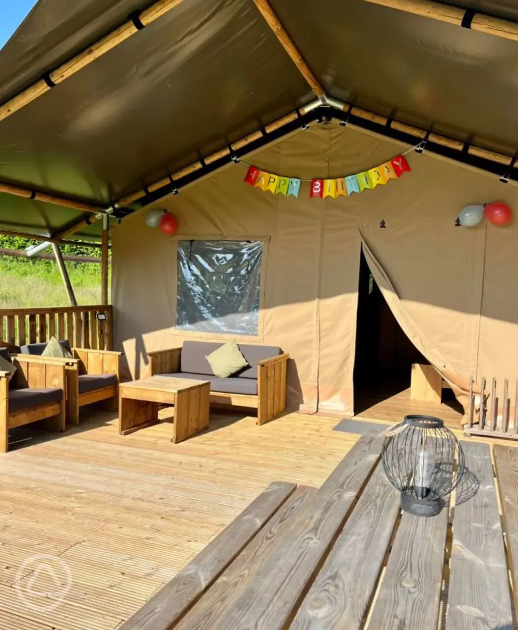 Decorated Safari tent