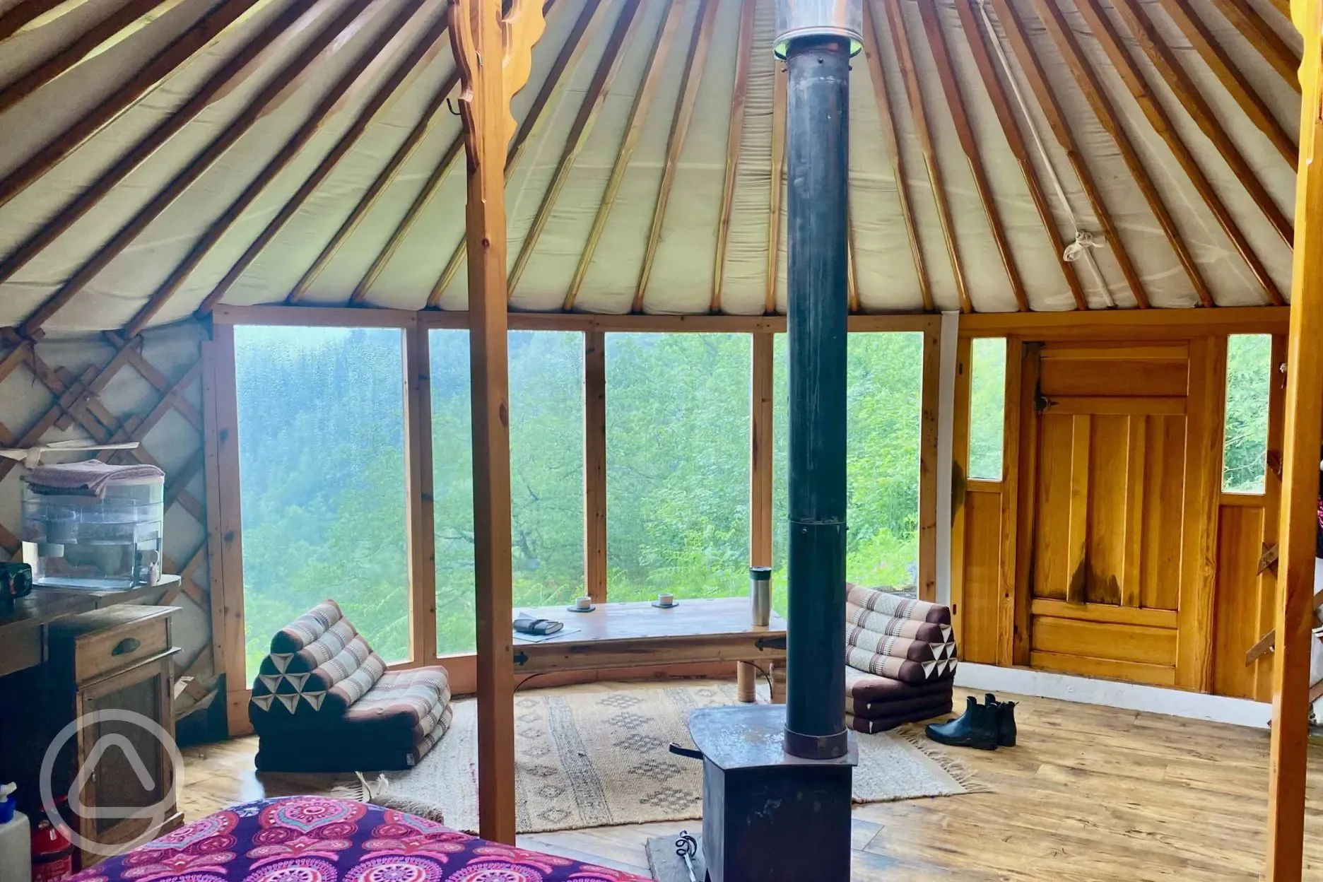 Ash Yurt interior