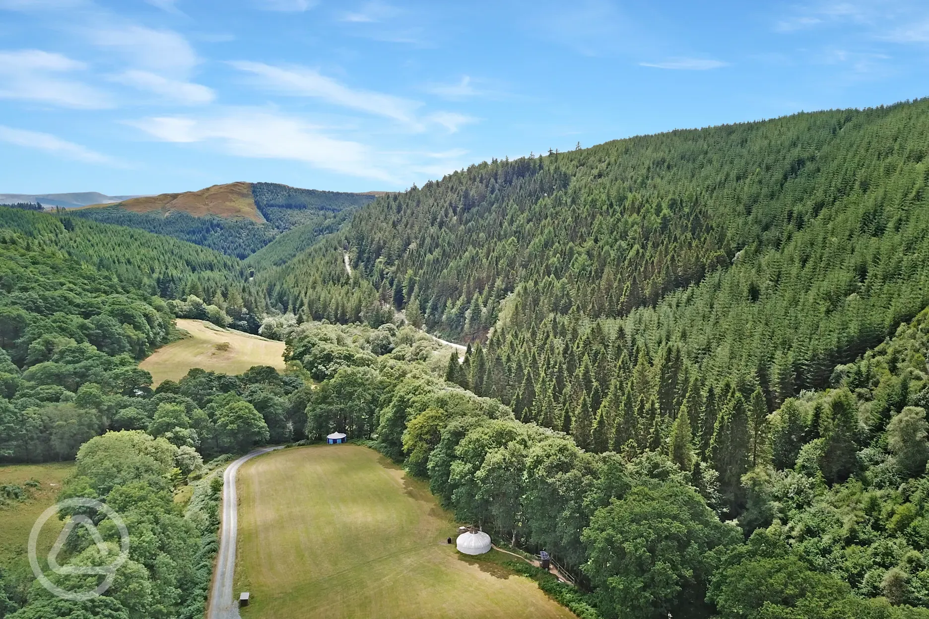 Aerial of the site