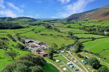 Aerial of the campsite