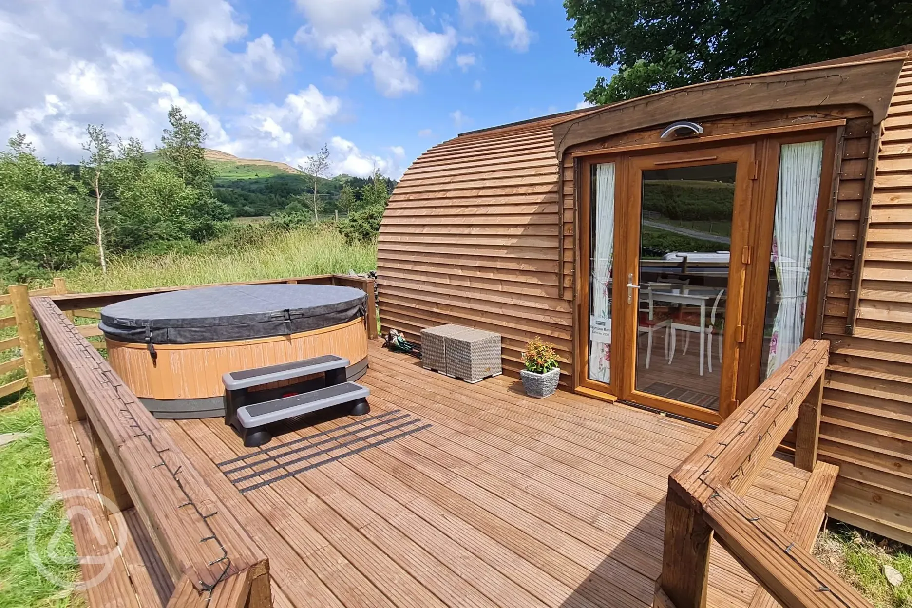 Black Combe decking area with optional hot tub Black Combe decking area with optional hot tub