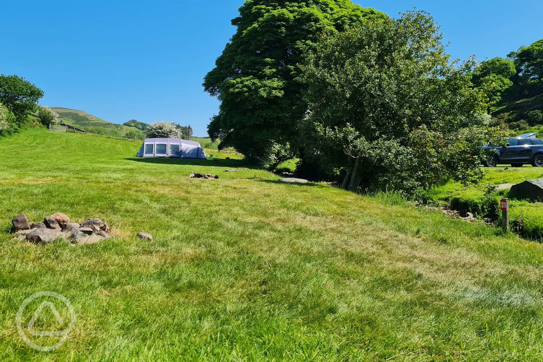 Streamside grass pitches