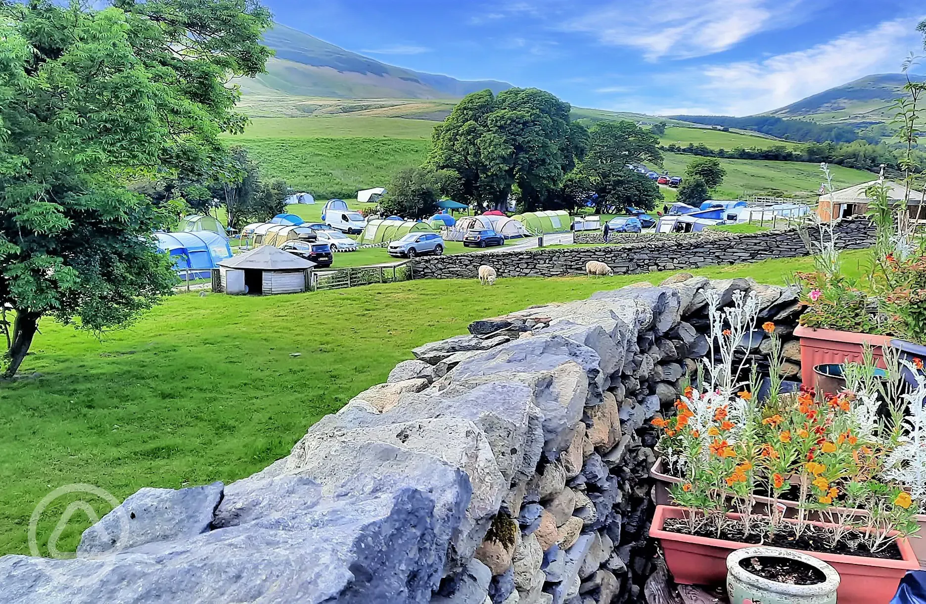 Overview of the campsite