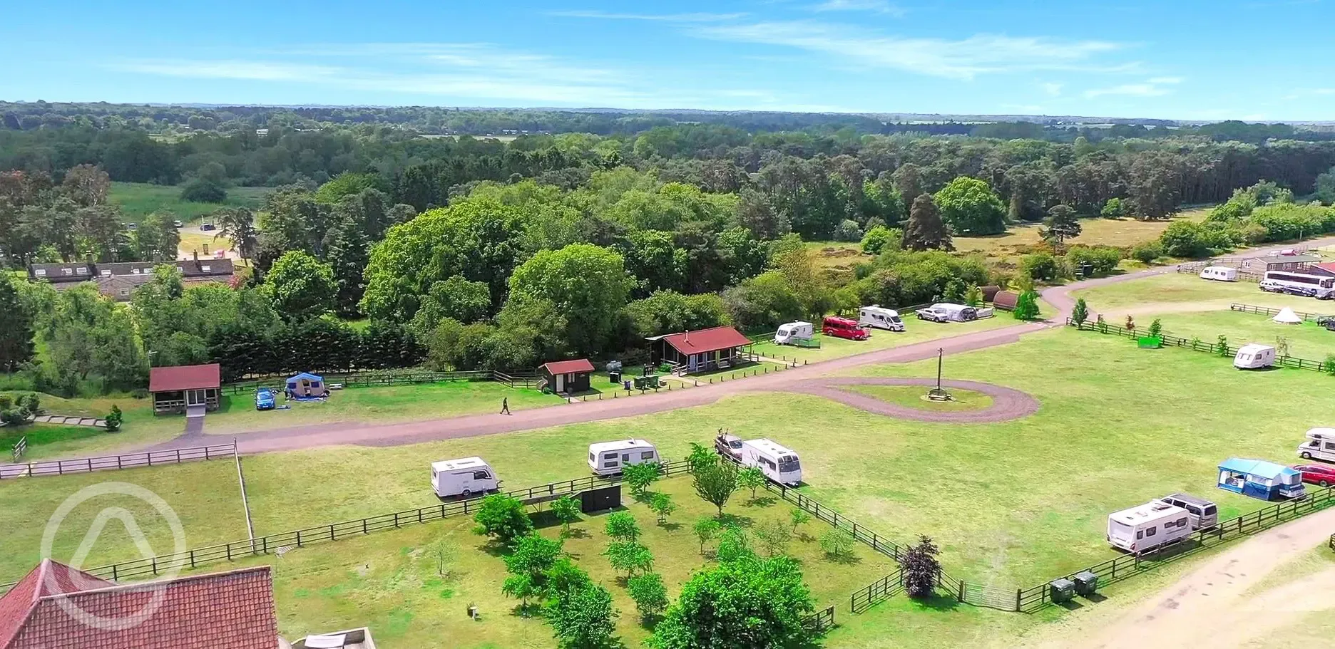 Aerial view of site