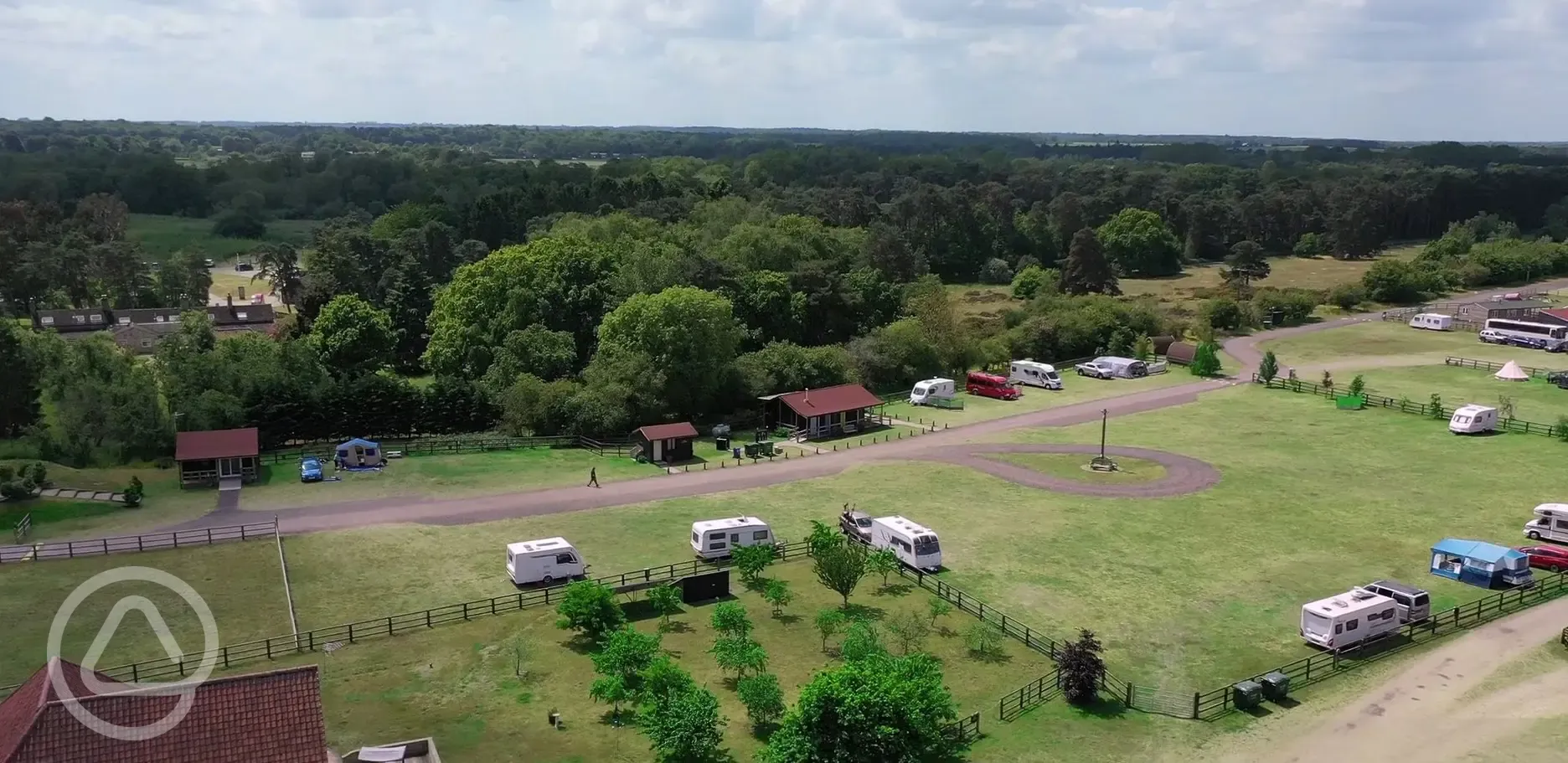 Aerial view of site