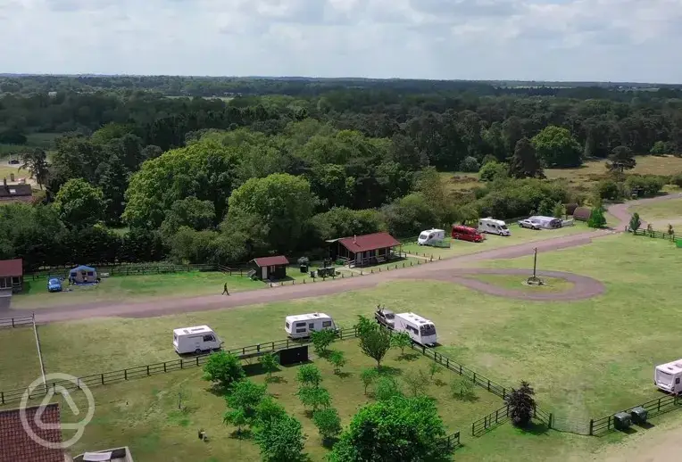 Aerial view of site