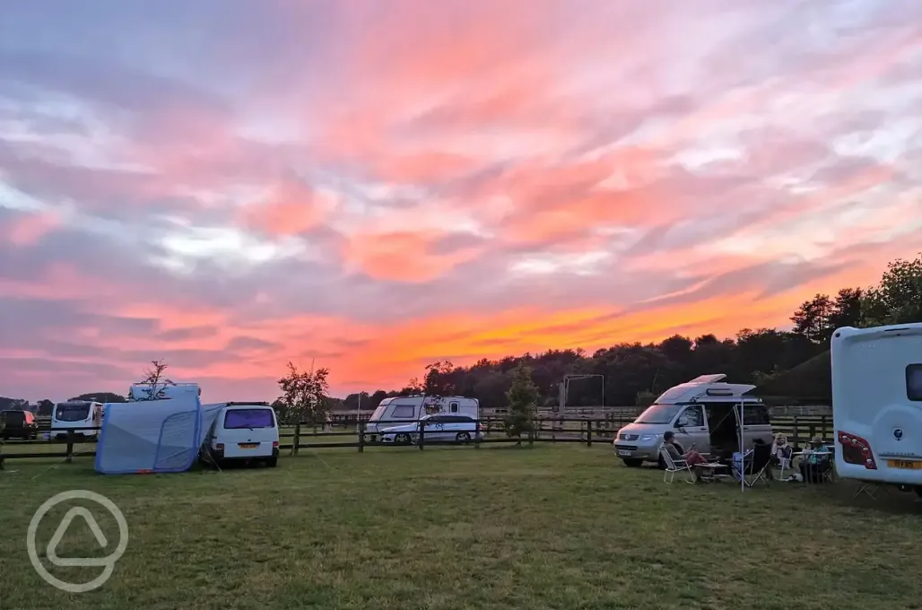 Site at sunset