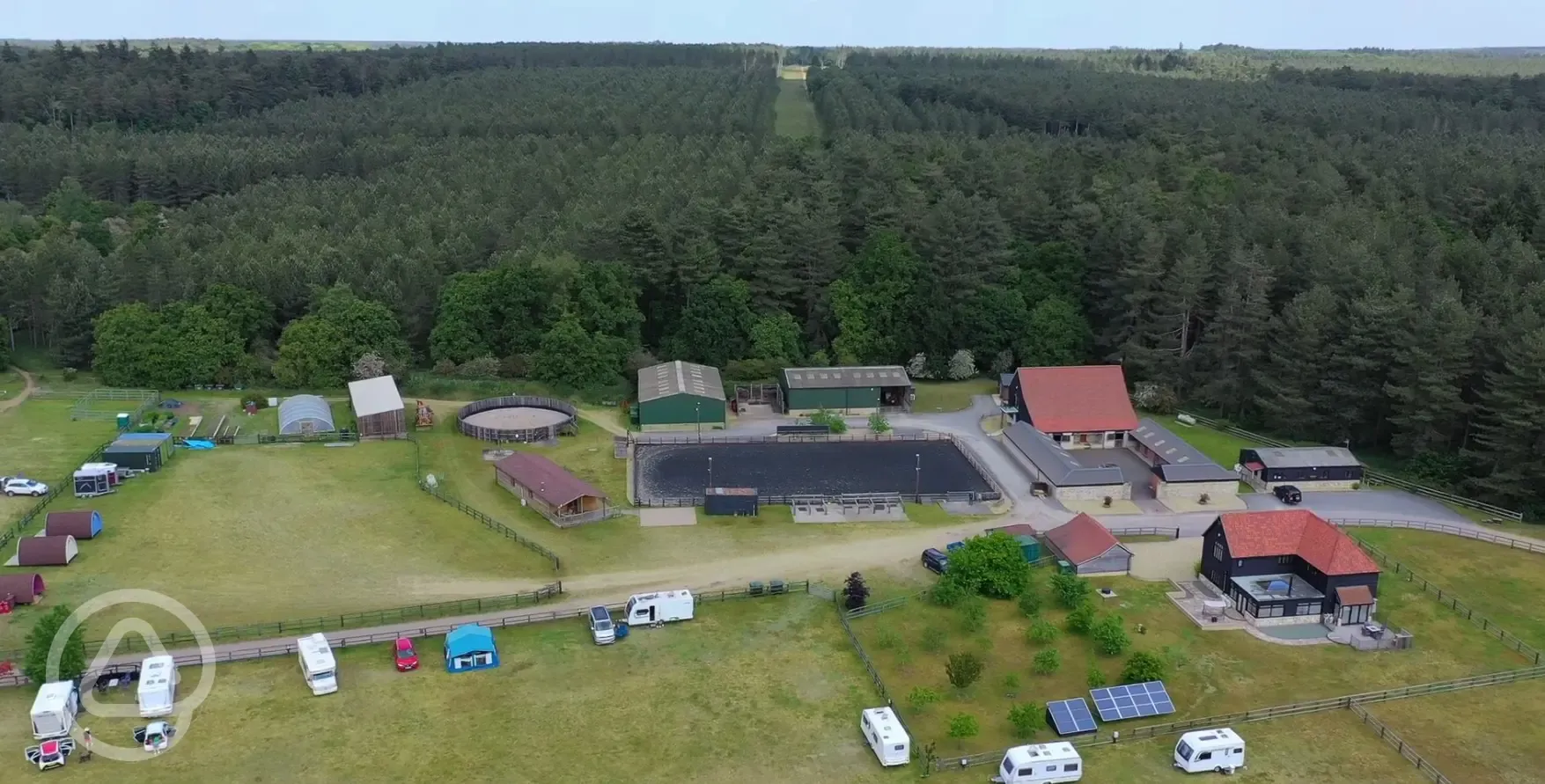 Aerial view of site