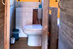 Ensuite toilet in the safari tents Ensuite toilet in the safari tents