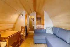 Glamping pod interior