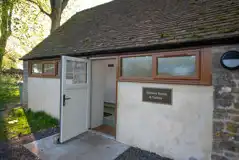 Facilities block with toilet and showers Facilities block with toilet and showers