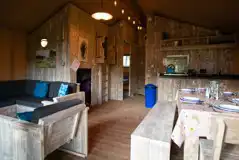 Safari tent interior