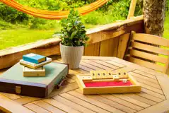 The Hideout seating area