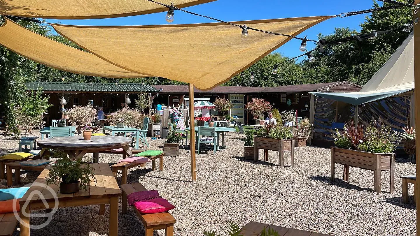 Coffee shop and communal seating