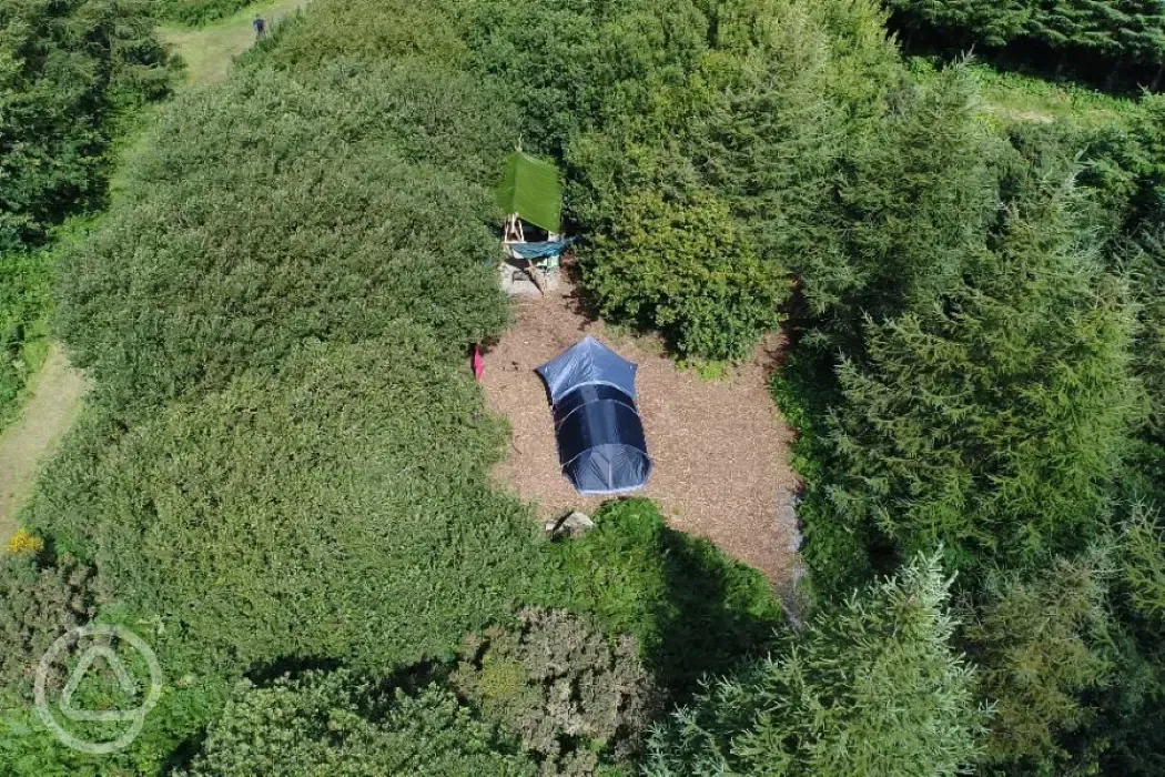 Aerial view of the pitches