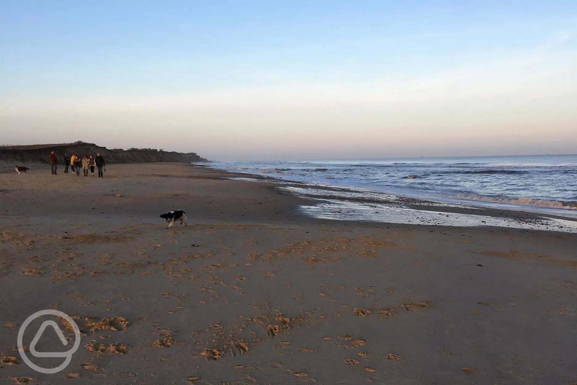 Covehithe Beach in winter 