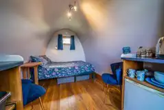 Bluebell pod interior at Mulino Lodge - Farm and Retreat