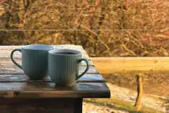 Coffee on the balcony 