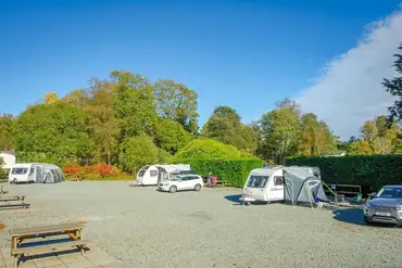 Hardstanding pitches with optional 16 amp electric at Skelwith Fold Caravan Park